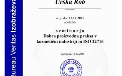 Dobra proizvodna praksa v kozmetični industriji
